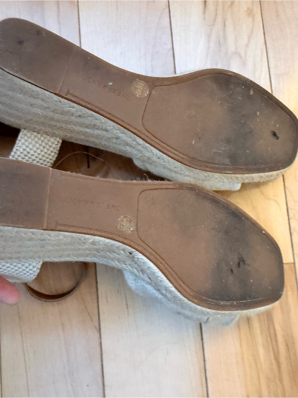 Lucky Brand Macrimay Espadrille Wedge in cream and tan - Picture 5 of 5